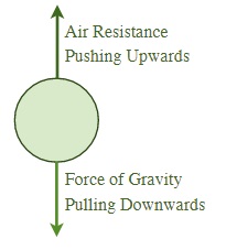 Air resistance and falling gravity