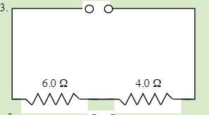 Total resistance of 6.0 Ω, and 4.0 Ω