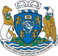 Kwantlen Polytechnic University's coat of arms.