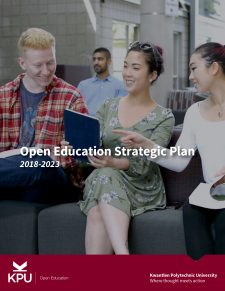 Open Education Strategic Plan 2018-2023 book cover