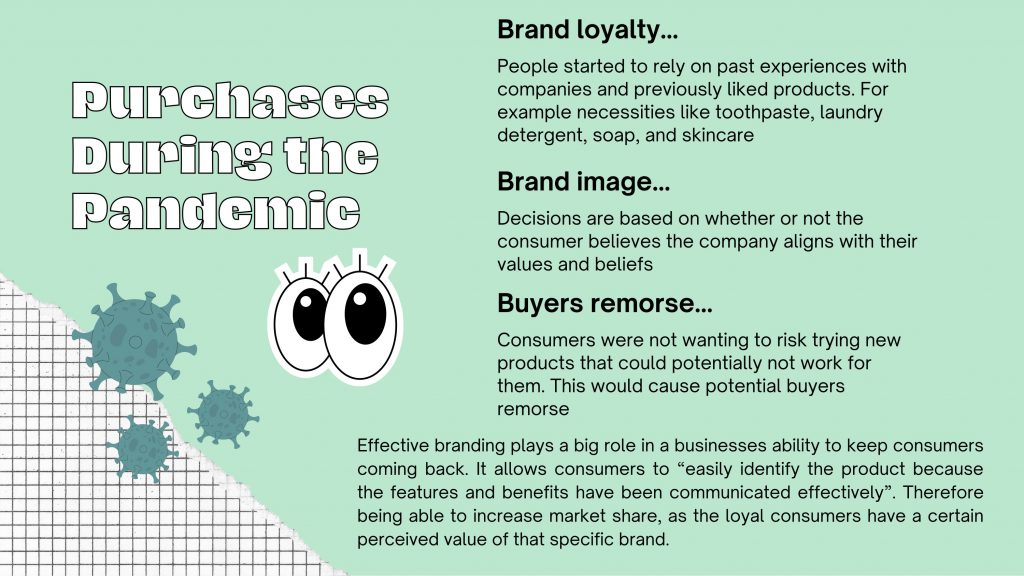 Image explaining the meanings behind brand loyalty, brand image, and buyers remorese