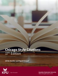 Chicago Style Citations book cover