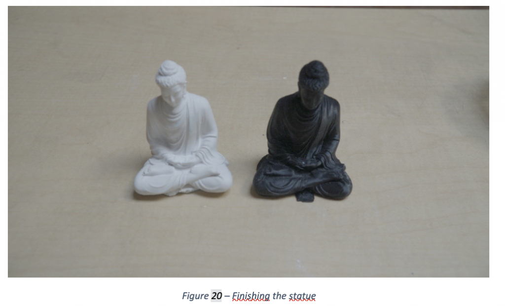 Two buddha statues