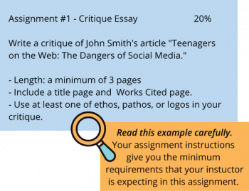 when analyzing an assignment pay attention to