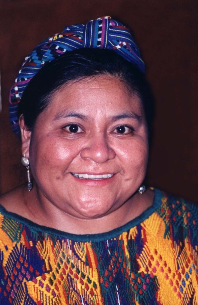 A photo of Rigoberta Menchú Tum
