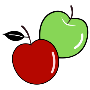 An image of two apples.