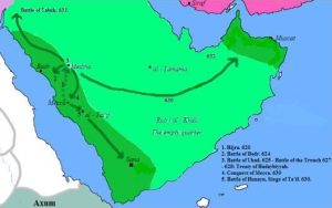 Map of Muslim Conquest