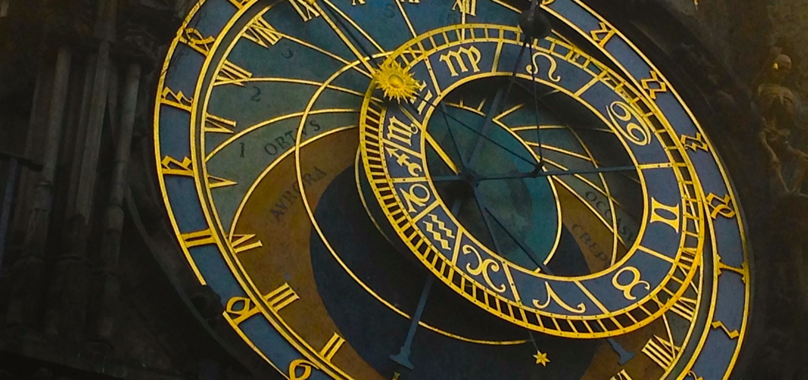 Closeup of Prague Astronomical Clock