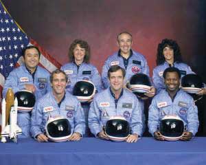 The crew of the space shuttle Challenger