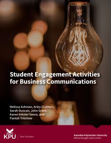 Student Engagement Activities for Business Communications book cover